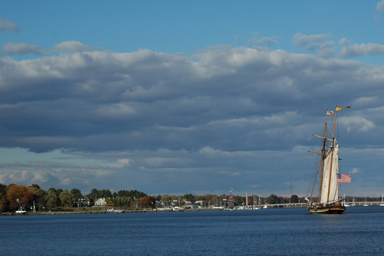 Schooner Sultana on the Chester River Schooner Sultana on the Chester River